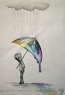 Paraguas pérdida colores